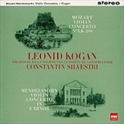 モーツァルト:ヴァイオリン協奏曲 第3番、メンデルスゾーン:ヴァイオリン協奏曲