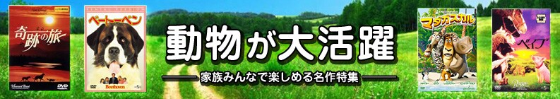動物が大活躍♪家族で楽しむ名作特集